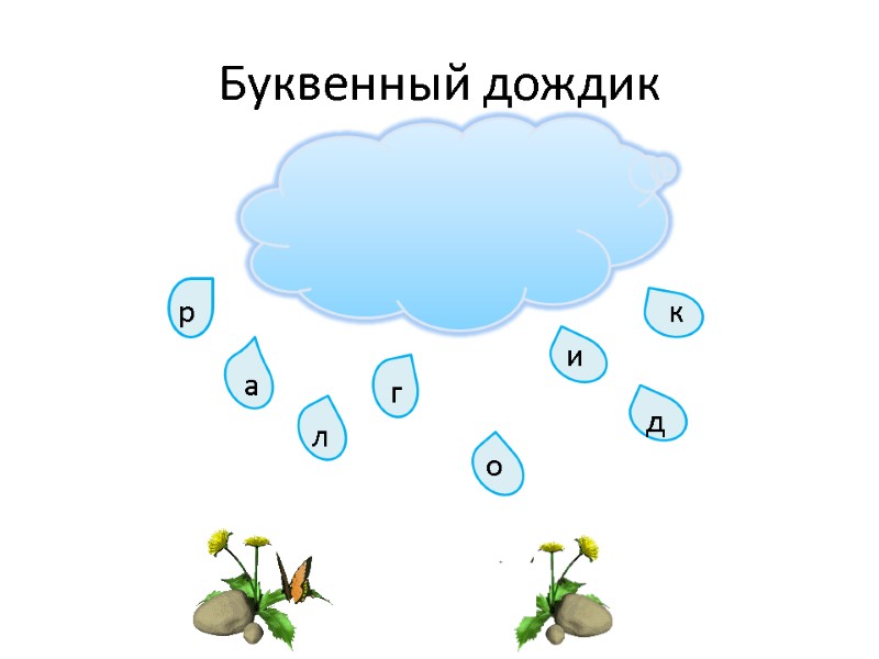 Буквенный дождик р а л г и к о д